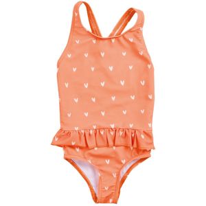 Swim Essentials - Oranje Hartjes - UV Badpak