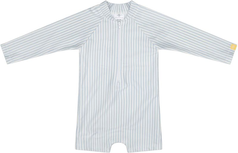 Swim Essentials UV Zwempak - Zwempak Jongens - Blauw/Wit Gestreept - Maat 62/68