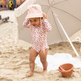 Swim Essentials - UV Zonnehoed Baby - Old Pink Panterprint - 1-2 jaar - 12-24 maanden