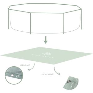 Swim EssentialsvGrondzeil Zwembad 300Cm Rond