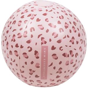 Swim Essentials Strandbal Opblaasbaar - Old Pink Panterprint - Ø 51 cm