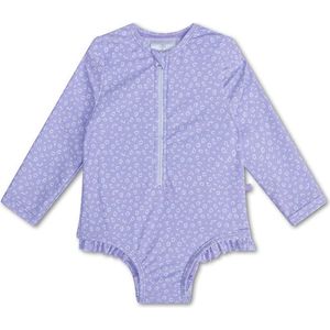 Swim Essentials - Lila Leopardprint - UV Badpak - Lange Mouwen