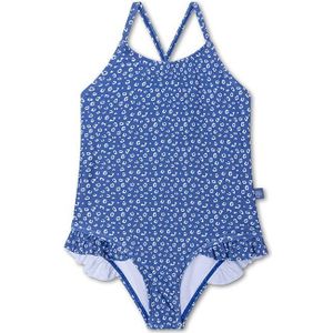 Swim Essentials - UV Badpak - Blauw Panterprint - Meisjes
