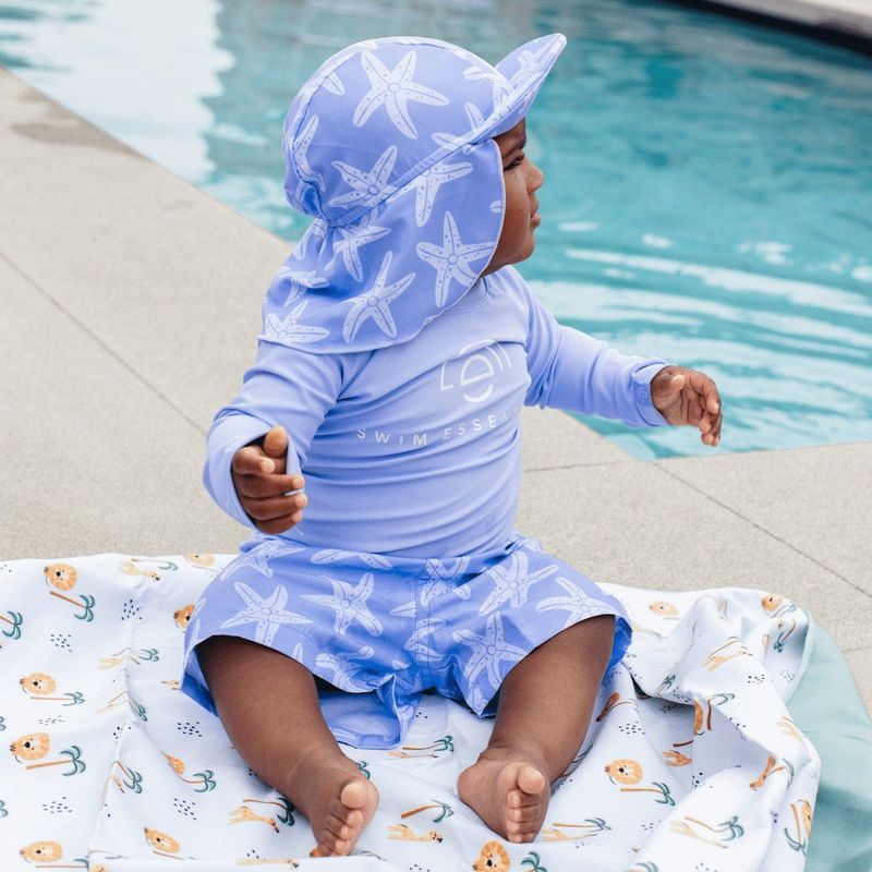 Pure Tones Lila UV Zwemshirt met lange mouwen-Lila-62 68