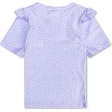 Swim Essentials - Lila Panterprint - UV Zwemshirt - Korte Mouwen