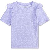 Swim Essentials - Lila Panterprint - UV Zwemshirt - Korte Mouwen