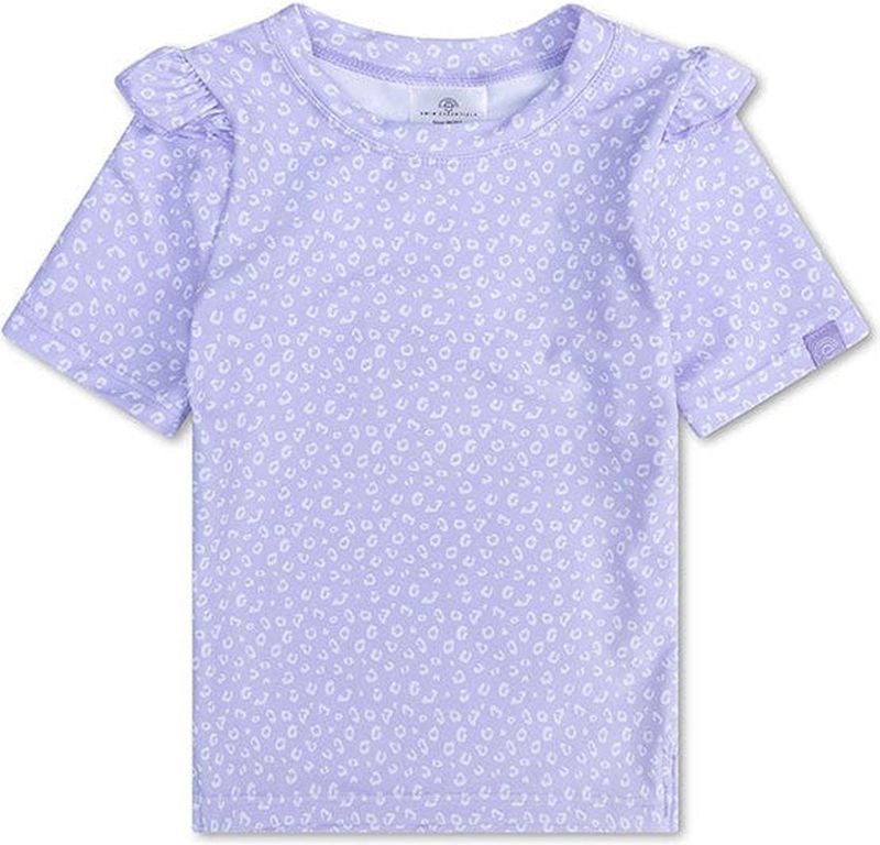 Swim Essentials - Lila Panterprint - UV Zwemshirt - Korte Mouwen