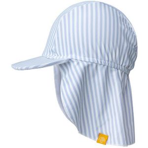 Swim Essentials Zonnehoedje Baby Uv Light Blue Stiped Neck Protection