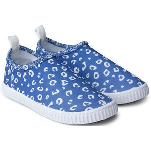 Swim Essentials - Blauwe Panterprint Waterschoentjes - Elastaan