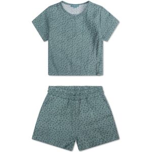 Swim Essentials | Groen Panterprint Jongens Set Strand – Muslin - Maat 62/68
