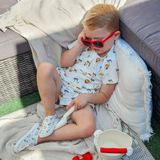 Jungle Jumpsuit Set - Wit - Katoen - Voor Jongens