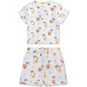 Jungle Jumpsuit Set - Wit - Katoen - Voor Jongens