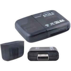 Mini USB  Card Reader All In One  - kaartlezer voor o.a. Micro SD &  SD