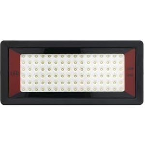 LED-schijnwerpers buiten, Ultra Dunne Schijnwerper 50W 100W Led-schijnwerper Outdoor Spotlight IP65 Waterdichte LED-straatlantaarn Landschap Verlichting (Color : Cool White, Size : 100W Black Shell