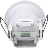 Bewegingssensor - Aigi - Inbouw Rond - Mat Wit Kunststof - 360° - 8m