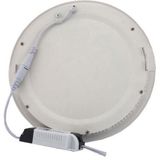 LED Downlight Slim - Inbouw Rond - Mat Wit Aluminium - 12W - Ø170mm - Helder/Koud Wit 6400K