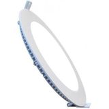 LED Downlight Slim - Inbouw Rond - Mat Wit Aluminium - 12W - Ø170mm - Helder/Koud Wit 6400K