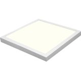 LED Paneel - 30x30 Natuurlijk Wit 4200K - 28W Opbouw Vierkant - Mat Wit - Flikkervrij