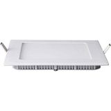 LED - Downlight Slim - Inbouw Vierkant - Warm Wit 2700K - Mat Wit Aluminium - 12W - 2 Pack