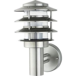 LED Tuinverlichting - Buitenlamp - Kayo 2 - Wand - RVS - E27 - Rond