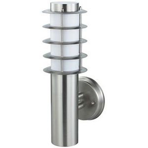 LED Tuinverlichting - Buitenlamp - Nalid 2 - Wand - RVS - E27 - Rond