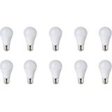 Voordeelpak LED Lamp - Warm Wit 3000K - E27 Fitting - 10W Dimbaar - 10 Pack