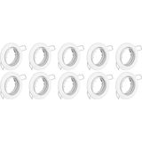 Armatuur - Glanzend Wit - Aluminium - 10-Delige Set - Geschikt voor GU10