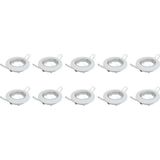 Armatuur - Glanzend Wit - Aluminium - 10-Delige Set - Geschikt voor GU10
