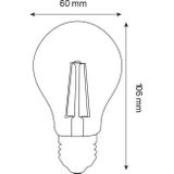 Voordeelpak LED Lamp 10 Pack - Filament - E27 Fitting - 4W - Natuurlijk Wit 4200K