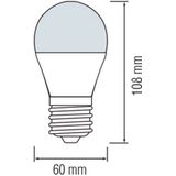 Voordeelpak LED Lamp 10 Pack - E27 Fitting - 8W - Helder/Koud Wit 6500K