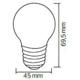 Voordeelpak LED Lamp 10 Pack - Romba - Rood Gekleurd - E27 Fitting - 1W
