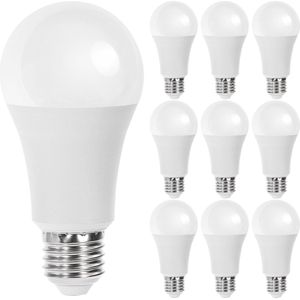 Voordeelpak - LED Lamp - Helder/Koud Wit - 10 Pack - E27 Fitting - 15W