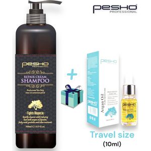 Pesho Professional - Arganolie Repair Cream Shampoo - beschadigd haar herstellen Shampoo