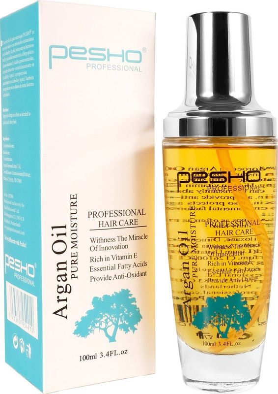 Pesho Marokkaanse Arganolie is een uniek serum dat met directe opname in haar en huid, zorgt voor een mooie glans en langdurige verzorging. Rijk aan vitamine E en essentiële vetzuren, kan het onmiddellijk worden geabsorbeerd door de huid en het haar en heeft het een antioxidante werking. Het draagt ook bij aan de bescherming tegen schade door andere milieufactoren. ( Argan Oil )