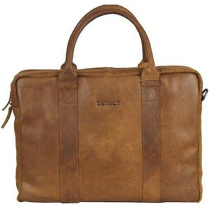 DSTRCT Limited Leren Laptoptas - 15,6 inch - Bruin