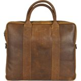 DSTRCT Limited Single Zip 14&apos;&apos; Laptoptas cognac