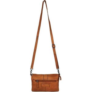 DSTRCT Harrington Road Leren Enveloptas / Crossbodytas / Clutch - Cognac