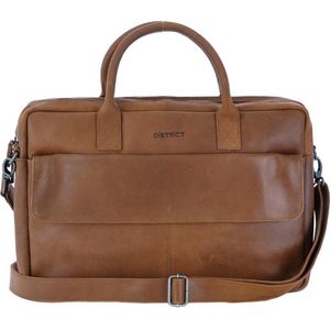 DSTRCT Special Laptopbag 2-vaks 17"" Cognac