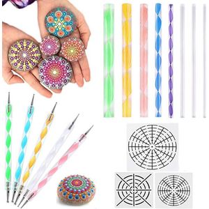 Mandala Dotting ""JobaStores®"" Toolset (16 delig) | Maak de mooiste creaties