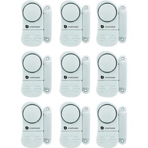 SMARTWARES set van 9 compacte magnetische alarmsystemen voor deuren, ramen, kastjes etc.