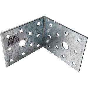 TQ4U metalen hoekanker 90° 7 / 7 x 5.5cm x 2mm dik | GEGALVANISEERD