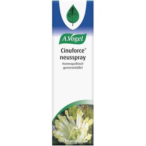 A.Vogel Cinuforce neusspray - Geregistreerd homeopatisch geneesmiddel met o.a. Cinnabaris - 20 ml