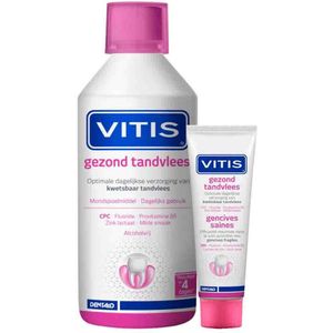Vitis Gingival Tandpasta + Mondwater (gezond tandvlees) - Voordeelpakket