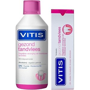 Vitis Gingival Tandpasta + Mondwater (gezond tandvlees) - Voordeelpakket