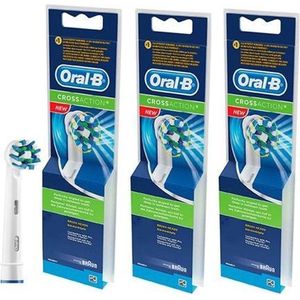 Oral B Refill Cross Action Opzetborstel 3 x 4 stuks - Voordeelverpakking