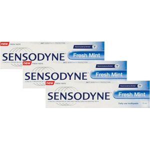 Sensodyne - Tandpasta - Fresh Mint - 75ml x 3