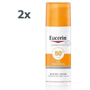Eucerin Sun Oil Control Gel-Crème SPF 50+ Zonnebrand - 50 ml 2 pack