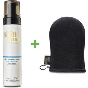Bondi Sands Self Tanning Foam Light/Medium & Application Mitt Promopakket