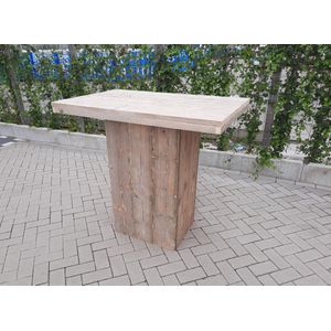Sta tafel van Gebruikt steigerhout 76x120cm