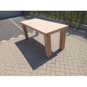 Tafel ""Blokpoot"" van Douglas hout 76x140cm 4 persoons tafel